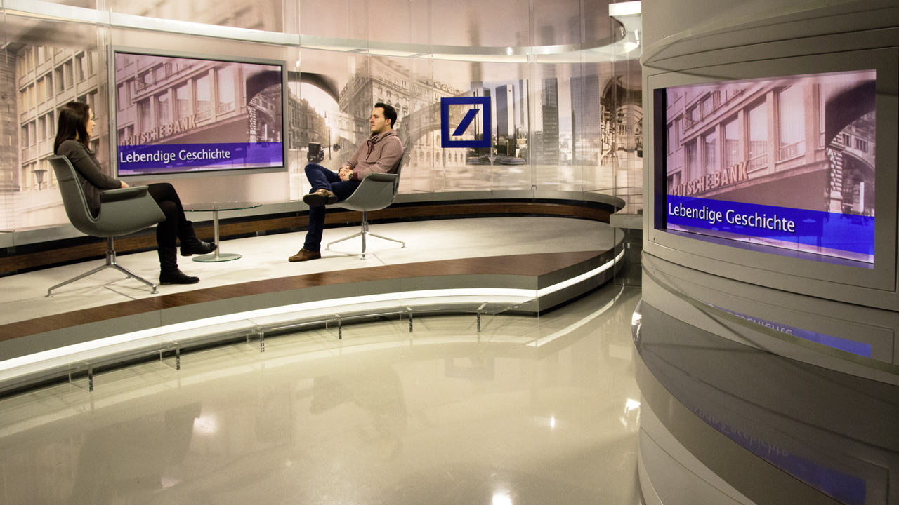 Deutsche Bank TV Studio Historie Prospekt