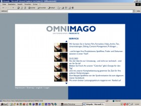 Omnimago 02 Webseite