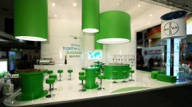 Palmer Hargreaves / Bayer CropScience - Messestand Fruitlogistica 2012 - Frontalansicht